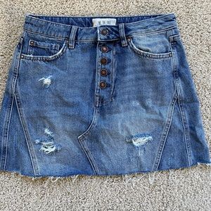 Free people denim skirt